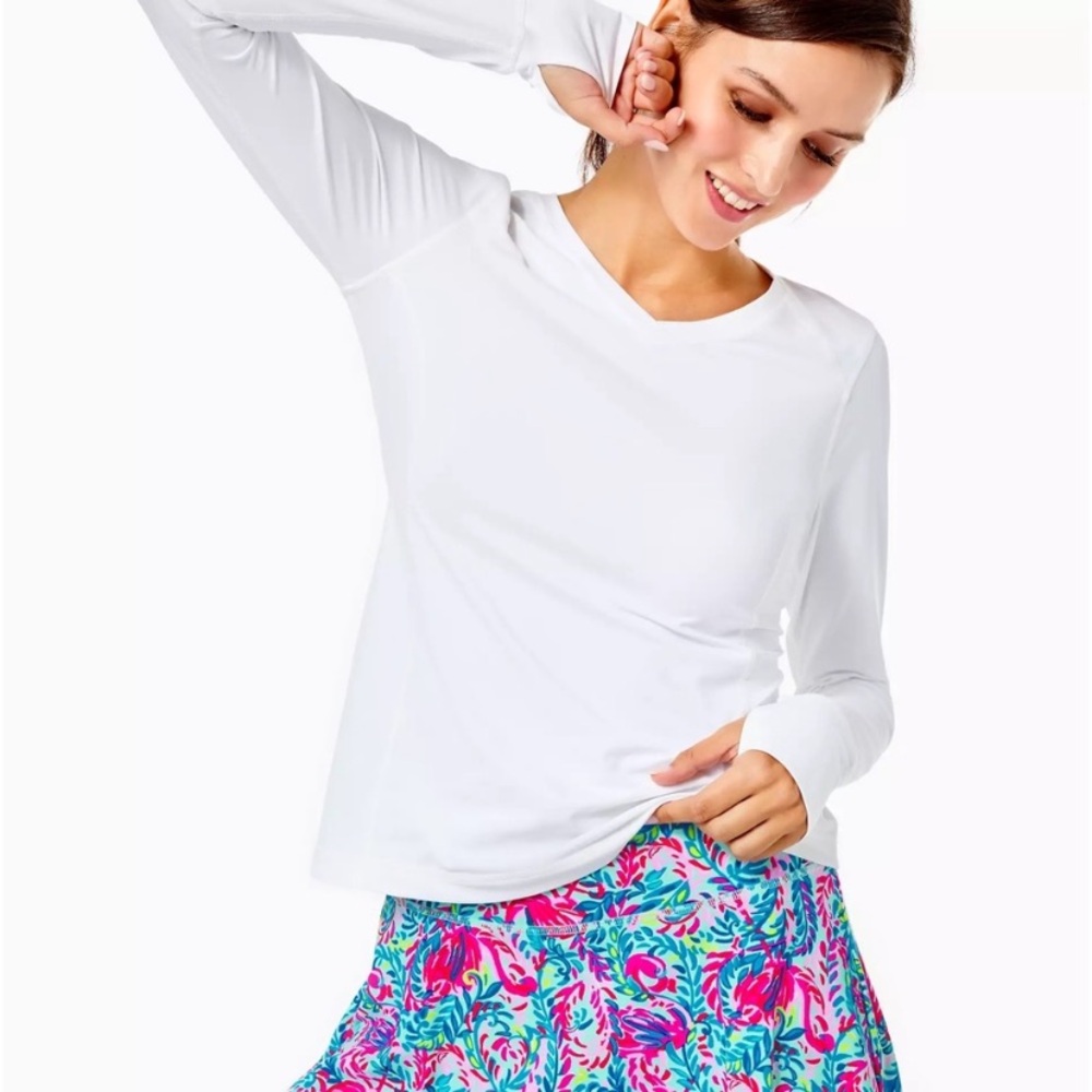 NWT Lilly Pulitzer Luxletic Renay Long Sleeve Upf 50